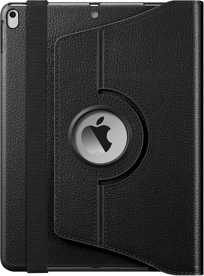 Fintie Rotating Case for iPad Air 3rd Generation 2019 / iPad Pro 10.5 2017 | 360° Swivel Stand Landscape &amp Portrait Viewing Shockproof Protective Cover Pencil Holder Auto Sleep/Wake Black