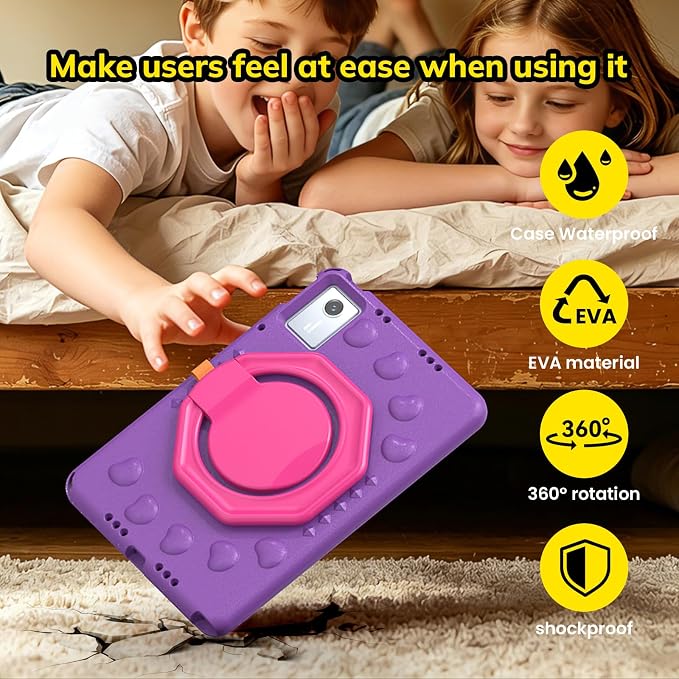 Kids Case for Lenovo IdeaTab11 2025/K11 Gen 2TB-336ZU/FU | Made of non-toxic odorless EVA materialStrong drop resistance，360 degree rotating support，Suitable for children's learning
