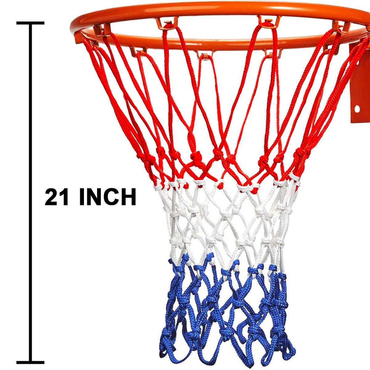 LAO XUE Upgraded Thickening Heavy Duty Basketball Net,18 Inch Hoop