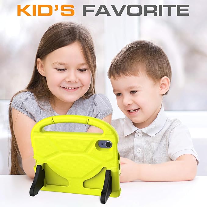 Kids Case for iPad mini 7 (A17 Pro) 2024/ Mini 6 2021 iPad mini 7th/6th Generation Case with Screen Protector - Shockproof with Handle Stand Protective Cover for iPad 8.3 Inch Lavender