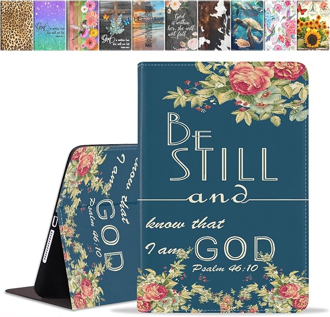 Case for iPad (A16) 11th Generation 11 Inch 2025 iPad 10th Generation 10.9 Inch 2022 Premium PU Leather Stand Folio Cover with Auto Sleep/Wake American Flag Sunflower and Cow