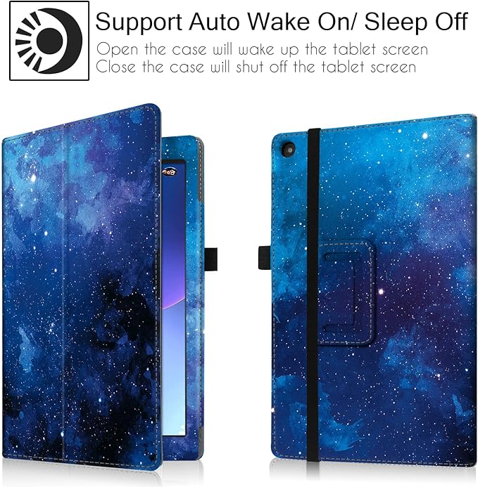 Folio Case for 10.1 Inch Previous Fire HD 10 Tablet | Famavala Stand Cover for [7th/9th Generation 2017/2019 Released] (BlueSky)