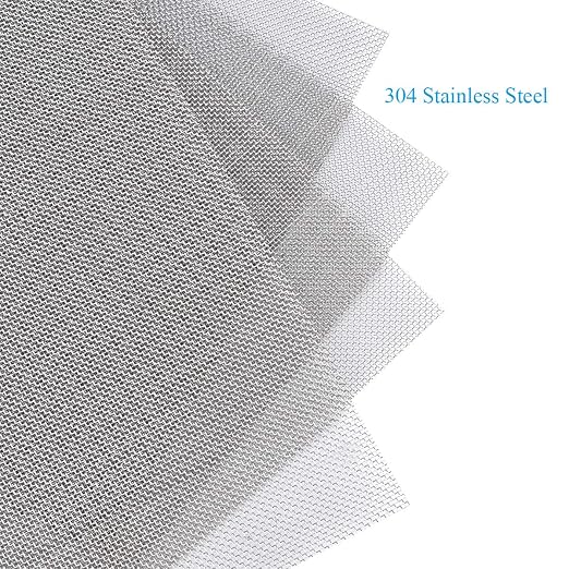 Valchoose 4PACK Stainless Steel Woven Wire Mesh Never Rust, Air Vent Mesh
