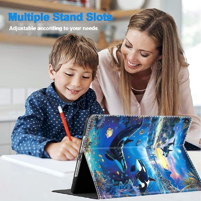 Case for iPad 10th Generation (2022 Release) 10.9 Inch Durable Shockproof Protective Cover for New iPad 10th gen 10.9 2022 Elephant Sunflower