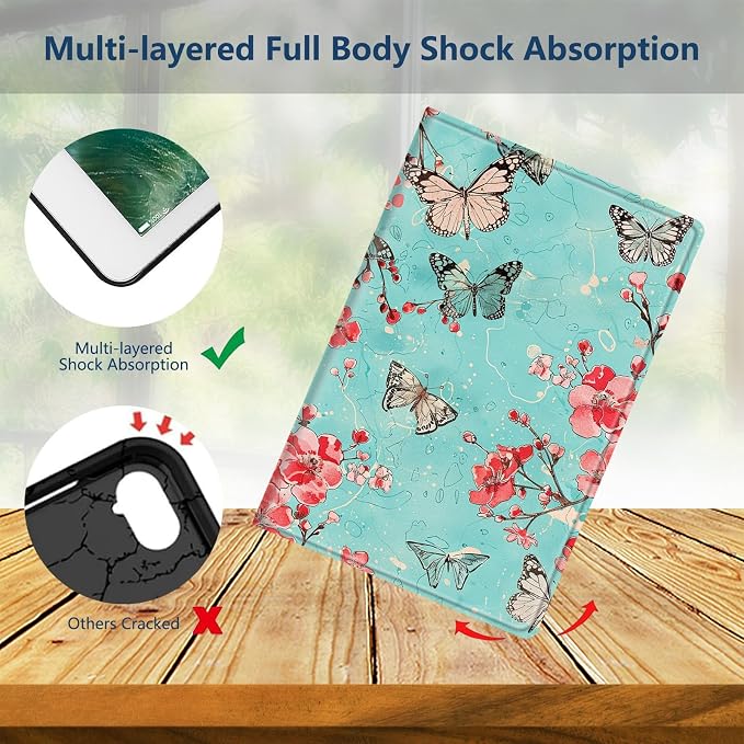 Slim Case for Samsung Galaxy Tab S11 5G 11 Inch (2025) PU Leather Tablet Cases Flip Folio Multi-Angle Viewing Stand Protective Smart Shell Cover with Auto Wake/Sleep A Crow Skull