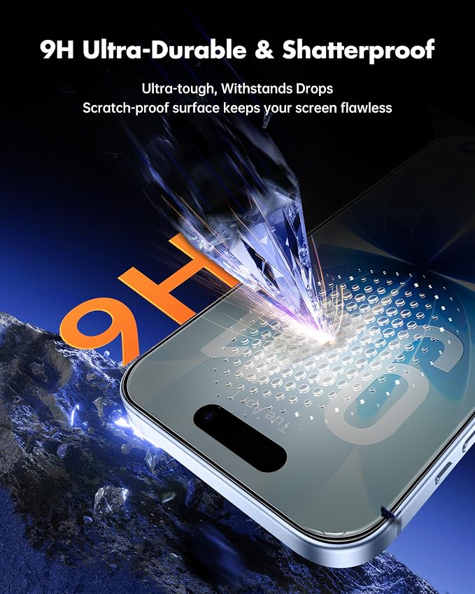 UNBREAKcable 2 Pack Privacy Screen Protector for iPhone 11 Pro Max/Xs Max Shatterproof Tempered Glass [True 28°Anti Spy] [9H Hardness] [Easy Installation] Protector for Apple 6.5