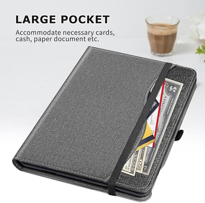 Case for Google Pixel Tablet (11-inch 2023) Multi-Angle Viewing Protective Stand Cover with Pencil Holder &amp Pocket and Protective Tape Compatible with Charging Speaker Dock Cyan