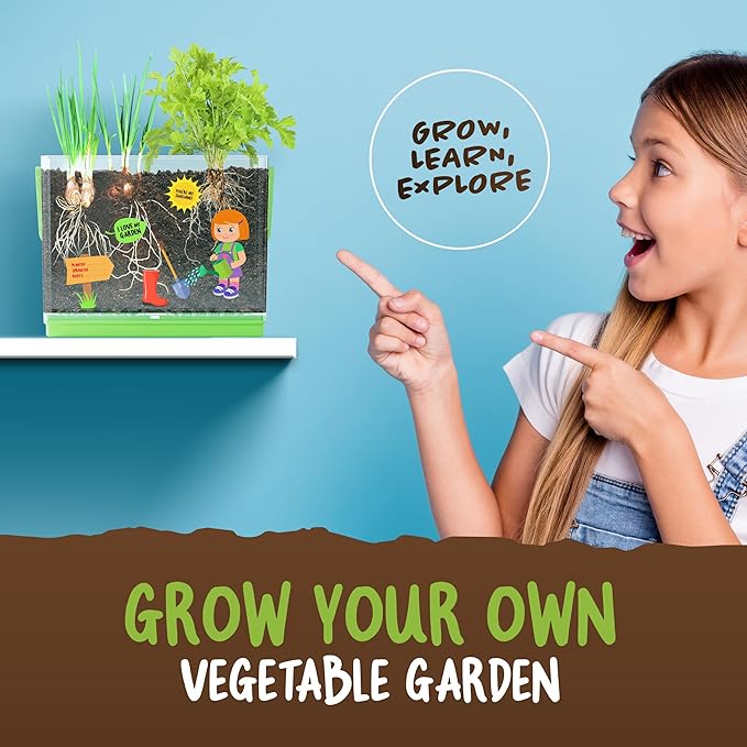 Dan&Darci Root Viewer Kit for Kids - Grow Your Own Plant for Boys & Girls Easter Gifts - Science STEM Toy & Craft Growing Kits for Ages 4-8 Birthday Gifts for Boy, Girl 4, 5, 6, 7, 8, Year Old