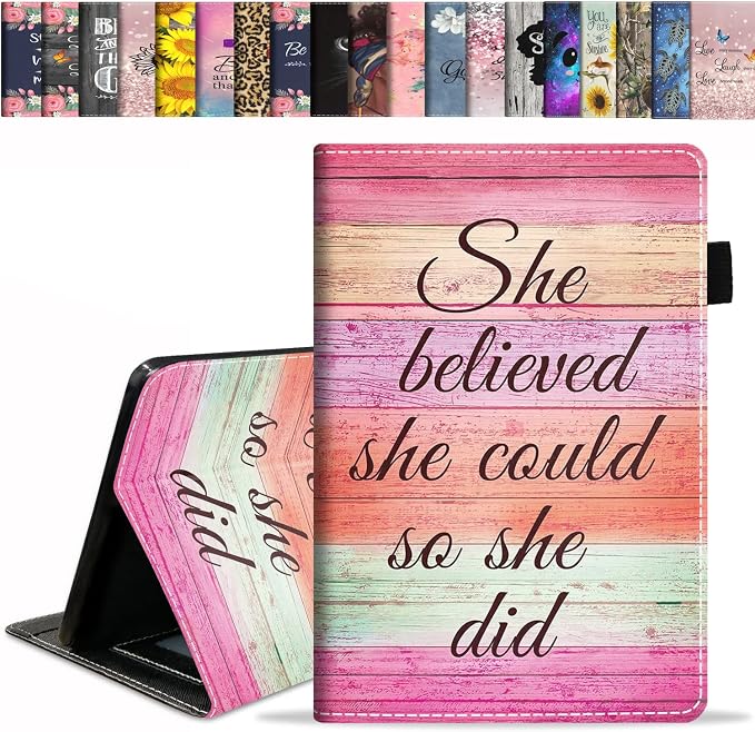 Case for All-New Fire HD 10/Fire HD 10 Plus Tablet 10.1 (11th Gen 2021 Released) - Premium PU Leather Stand Cover with Auto Wake/Sleep - Bible Verse Proverbs 31:25