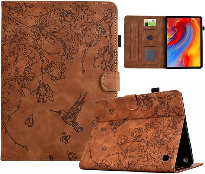Case for Kindle Fire HD 10 &amp Fire HD 10 Plus 13th/11th Generation 2023 2021 | Synthetic Leather Flip Folio Stand Cover with Auto Wake/Sleep for Kindle Fire HD 10 &amp Fire HD 10 Plus Beach