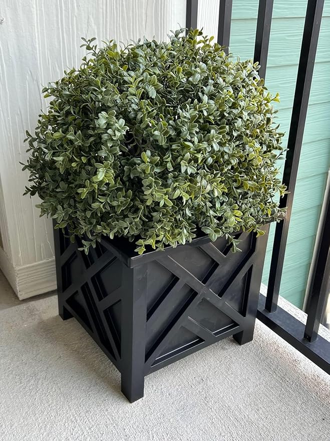 24''T Boxwood Ball Shaped Topiary Home & Garden Potted Artificial Shrubs Tree (1 PC)