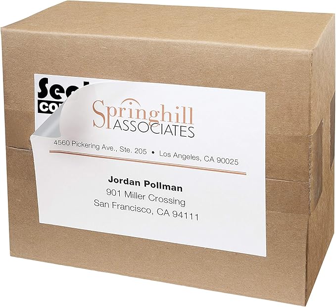 Avery Printable Shipping Labels, 4" x 6", White, 20 Blank Address Labels (05292) (Pack of 2)