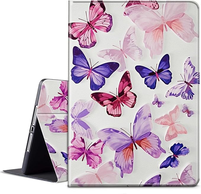for Microsoft Surface GO 3/GO 2 Case with Adjustable Stand &amp Auto Wake/Sleep PU Leather Slim Smart Protect Cover - African Women Red Hair