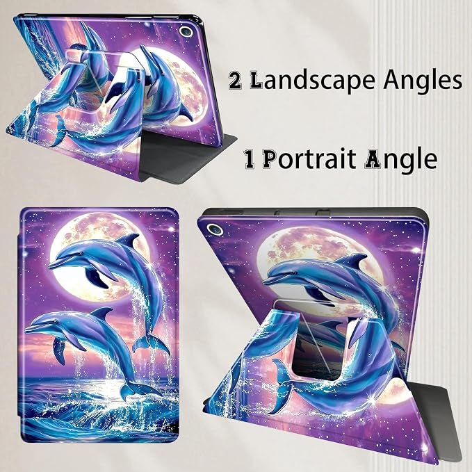 for iPad 10.2 Rotating Case 360° Protection Adjustable Kickstand Cover for iPad 10.2 (7th8th9th Generation) Shockproof Durable Lightweight PU Leather for iPad 10.2 Stand Case Basketball