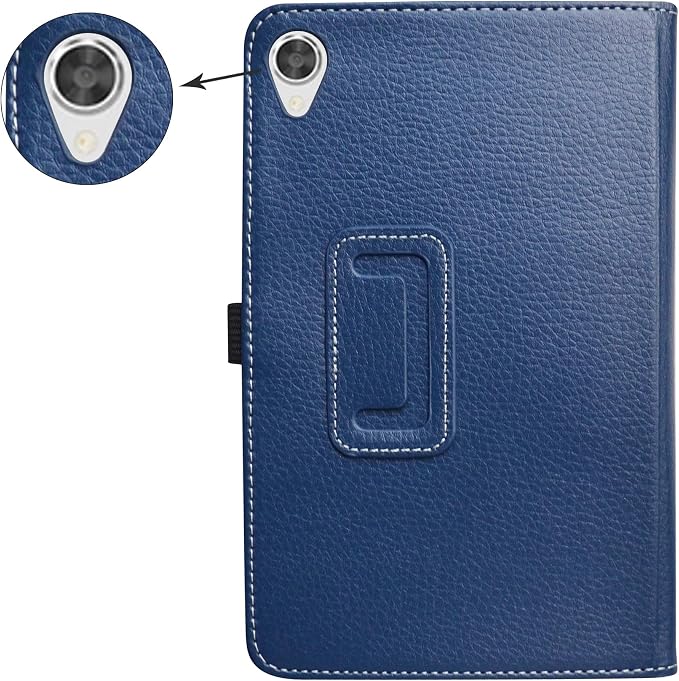 Bige for Lenovo Tab M8 FHD (2nd Gen) CasePU Leather Folio 2-Folding Stand Cover for Lenovo Tab M8 FHD (2nd Gen) TB-8705F 8 Tablet(Only fit Lenovo TB-8705F)Black