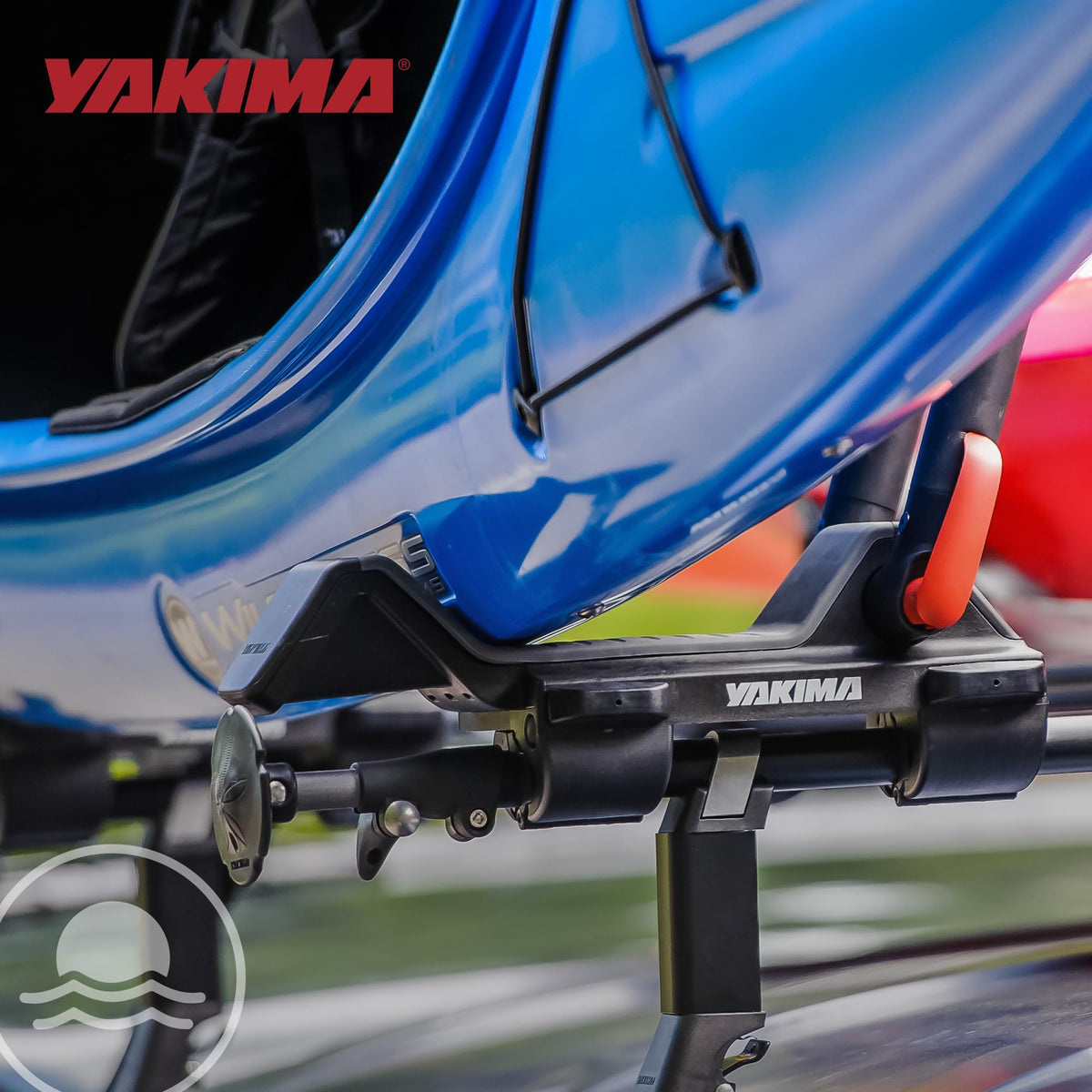 Yakima JayLow Folding J-Cradle Rooftop Kayak Rack with Tie-Downs