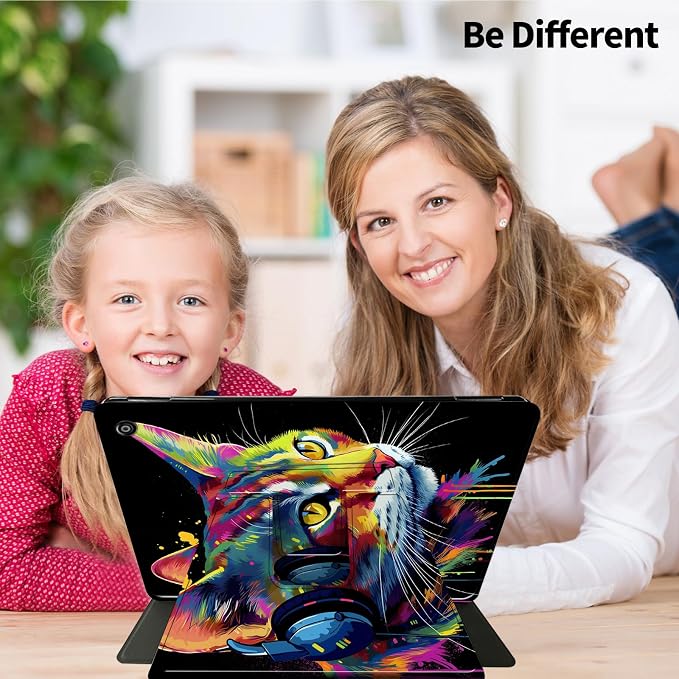 for iPad 9th Generation Case (2021)/8th Gen (2020)/ 7th Gen (2019) 10.2 Inch-360 Degree Rotating Multi-Angle Viewing Protective Cover with Auto Sleep/Wake-Art Mandala Flower