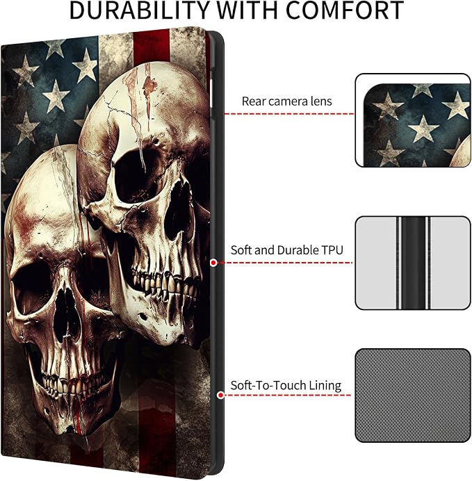 Case for 7 All-New Kindle Paperwhite (12th Generation 2024) and Kindle Colorsoft Signature Edition CoverSlim PU Leather Smart Cases with Auto Wake/Sleep-Black Cat Night Sky