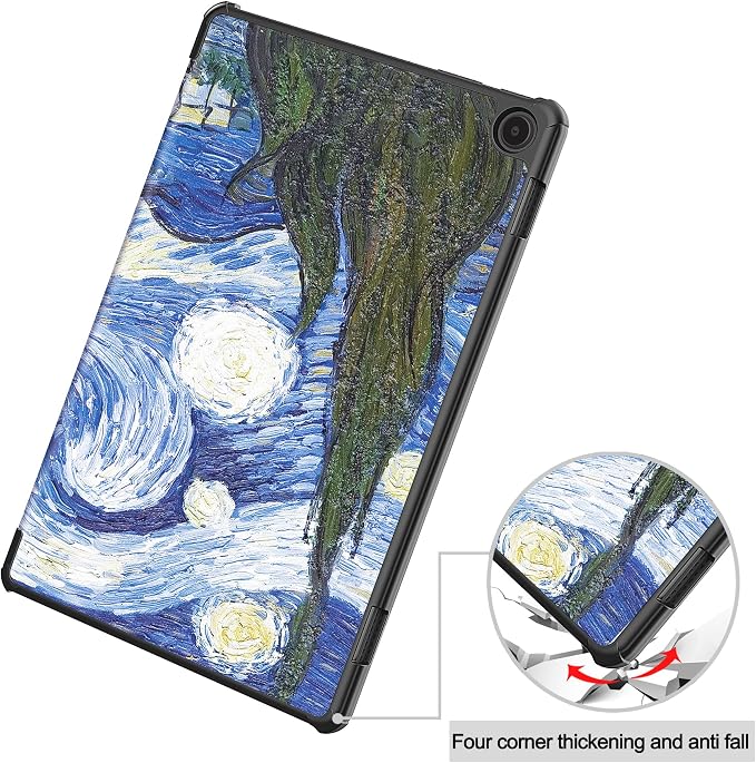 Gylint Case for Fire Max 11 Tablet Folding Folio Ultra-Thin PU Leather Stand Case Cover for Fire Max 11 2023 Release Draw