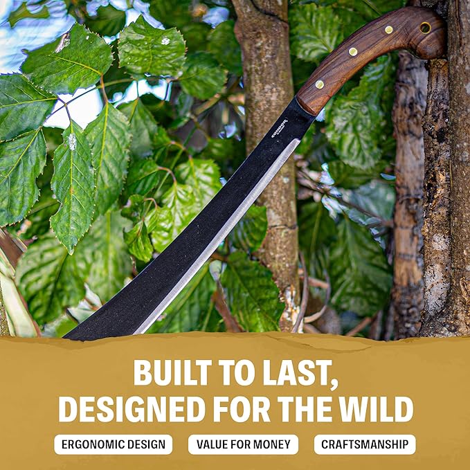 Condor Tool & Knife Survival Machete with Walnut Handle