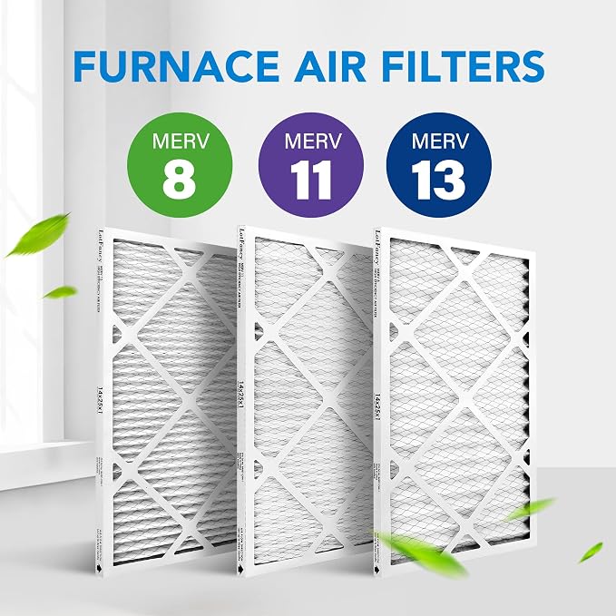 LotFancy 14x25x1 Air Filter MERV 11 4-Pack, Electrostatic Pleated AC Furnace