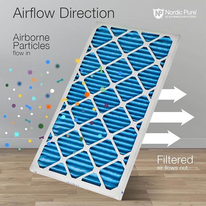 Nordic Pure 16x30x1 Pleated MERV 7 Air Filters 6 Pack