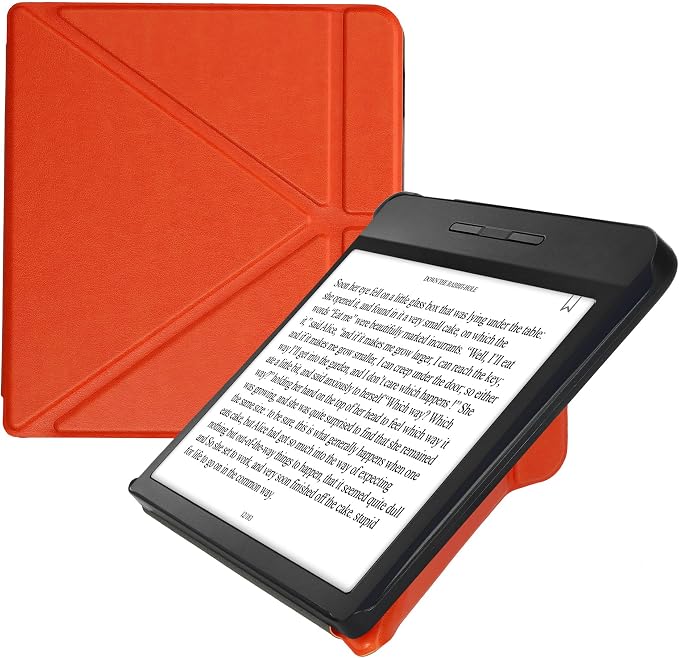 kwmobile Cover for Kobo Libra H2O Case - Slim PU Leather eReader Cover with Stand and auto Sleep funktion - Dark Blue