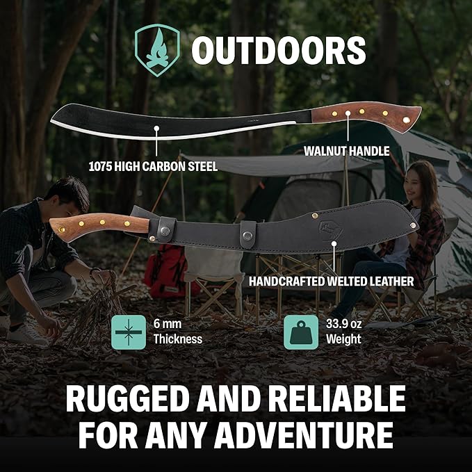 Condor Tool & Knife Outdoor Machete with Walnut Handle