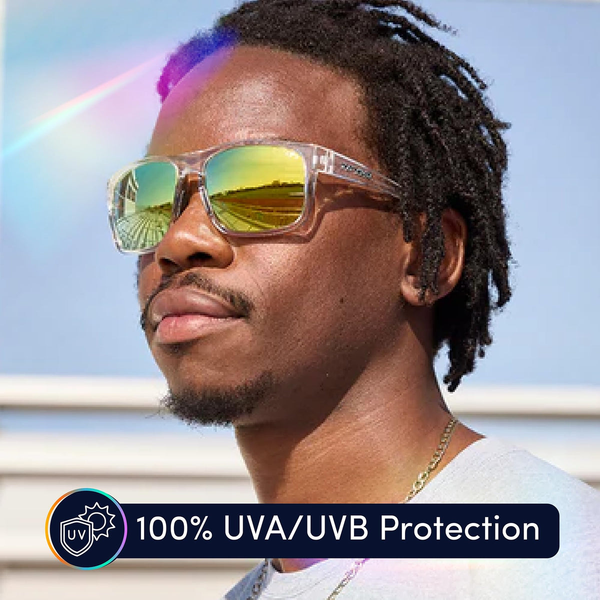 Tifosi Optics Swick Sunglasses (Crystal Clear/Smoke Yellow Lenses)