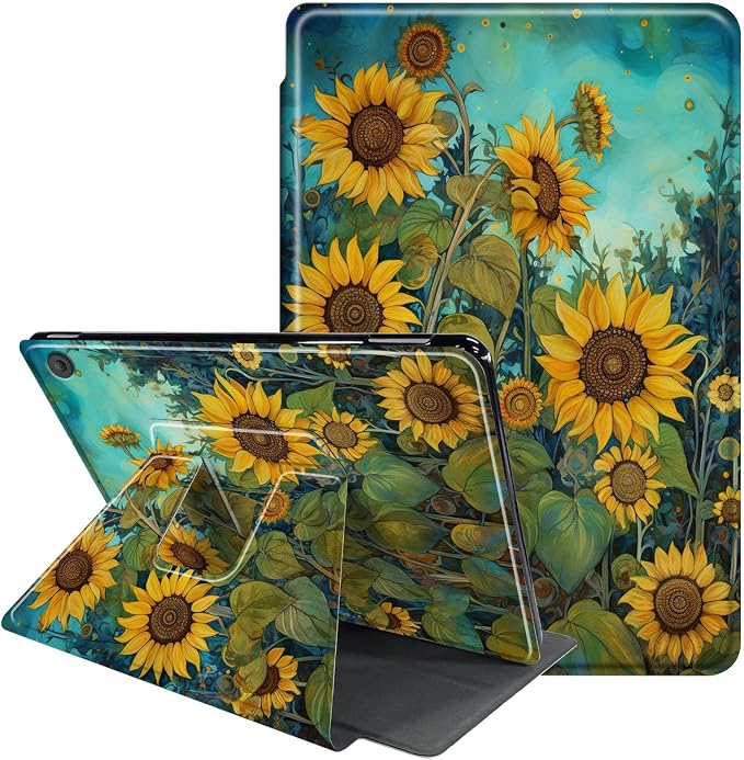 for iPad 9th Generation Case (2021)/8th Gen (2020)/ 7th Gen (2019) 10.2 Inch-360 Degree Rotating Multi-Angle Viewing Protective Cover with Auto Sleep/Wake-Art Mandala Flower
