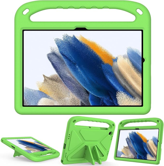 Galaxy Tab A9+ Case Kids Friendly EVA Rubber Stand Handle Grip Shockproof Protective Lightweight Cute Case Cover for Galaxy Tab A9 Plus 11 SM-X210 X215 X217 - Black