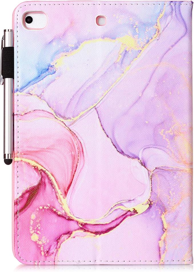 iPad mini Case FANCITY Mini 4 Mini 5 Mini 3/2/1 Smart Wake Sleep Case with Kickstand [Card Slot &amp Pen Holder] PU Leather Protective Cover for Apple iPad mini 4 Mini 5 2019 Mini 2/3 - Beach