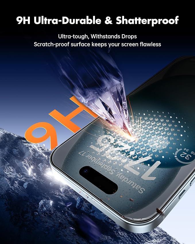 UNBREAKcable 2 Pack Privacy Screen Protector for iPhone 11 Pro Max/Xs Max Shatterproof Tempered Glass [True 28°Anti Spy] [9H Hardness] [Easy Installation] Protector for Apple 6.5
