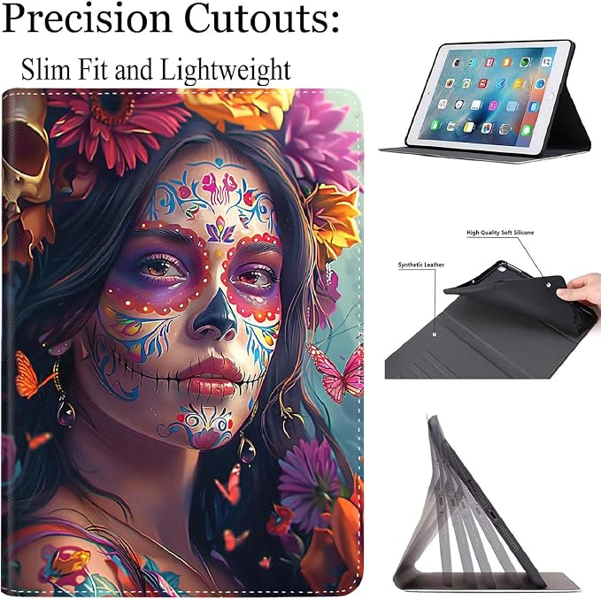 Case for New iPad (A16) 11th Generation 11 Inch 2025for iPad 10th Generation 2022 10.9 Inch Multi-Angle Stand Smart Cover Shockproof with Auto Wake/Sleep ，Starry Sky