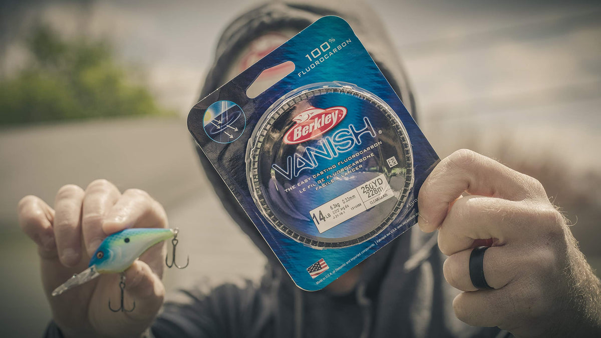 Berkley Vanish® Leader Material Coil, Clear, 40lb | 18.1kg, 30yd | 27m Fluorocarbon Fishing Line, Suitable for Saltwater Environments