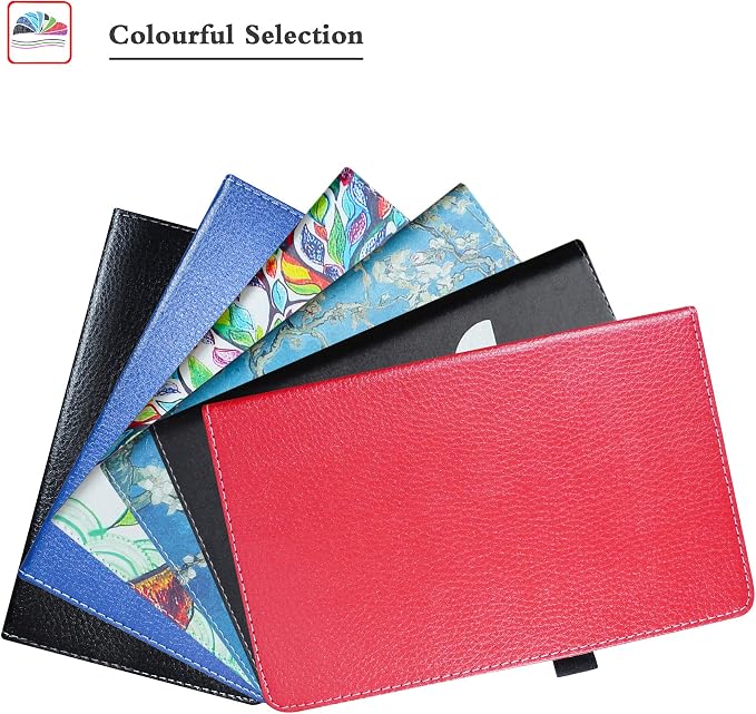 Bige for Lenovo Tab M8 FHD (2nd Gen) CasePU Leather Folio 2-Folding Stand Cover for Lenovo Tab M8 FHD (2nd Gen) TB-8705F 8 Tablet(Only fit Lenovo TB-8705F)Black