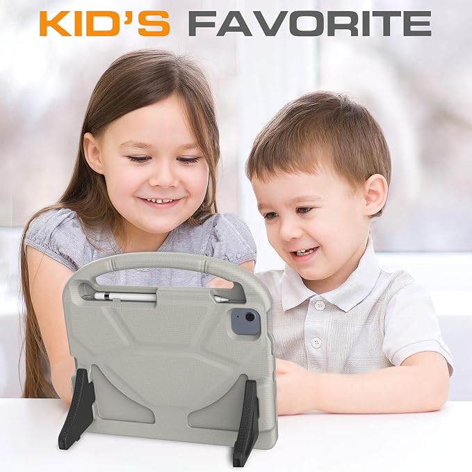 Kids Case for iPad (A16) 11th Generation 11 Inch 2025/iPad 10th Generation 10.9 Inch 2022 with Screen Protector and Pencil Holder Shockproof Handle Stand Cover for iPad 11/10 Gen Blue