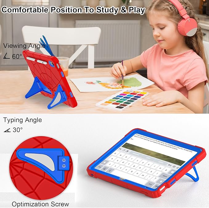 Nitupai Case for iPad 10.2 Case iPad 9th / 8th / 7th Generation Gen Case Heavy Duty Shockproof Rugged Protective Cover 10.2 Inch with Stand Black+Black