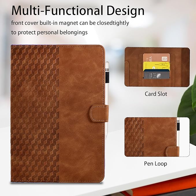 Case for Lenovo Idea Tab 11 Inch 2025 TB-336ZU/TB-336FUMotorola Moto Pad 11 2026PU Leather Multi-Angle ViewingMagnetic Folio Adjustable Stand Shell Foldable Card Holder Woman ManGreen