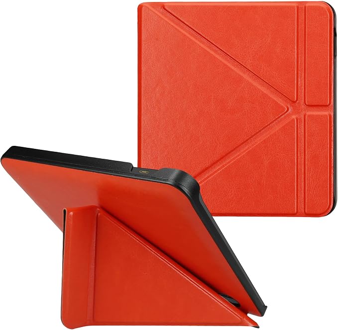 kwmobile Cover for Kobo Libra H2O Case - Slim PU Leather eReader Cover with Stand and auto Sleep funktion - Dark Blue