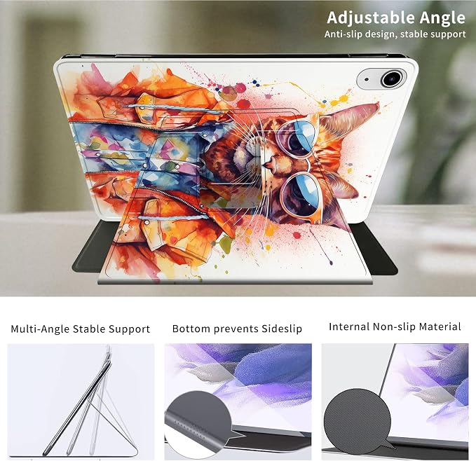 for iPad 9th Generation Case (2021)/8th Gen (2020)/ 7th Gen (2019) 10.2 Inch-360 Degree Rotating Multi-Angle Viewing Protective Cover with Auto Sleep/Wake-Art Mandala Flower