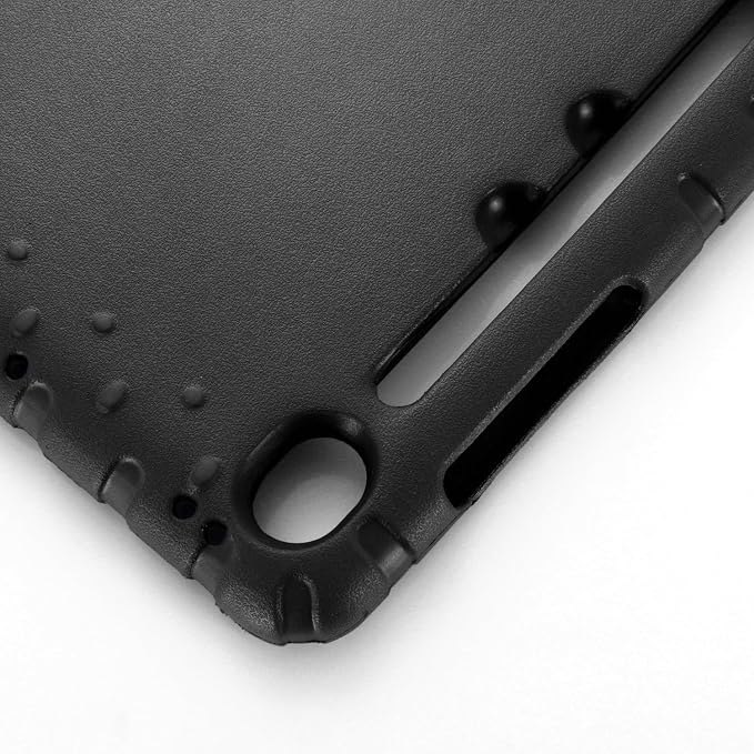 Kids Case for Samsung Galaxy Tab S10 FE Plus 13.1 (2025) Techcircle Handle Stand Light EVA Foam Bumper Protective Rugged Drop Protection Child Proof Cover Black