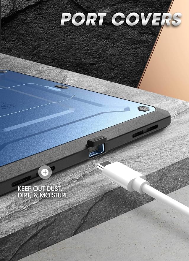 SUPCASE for iPad Pro 11 inch Case 2020 with Pencil Holder Blue | Built-in Screen Protector Built-in Stand Support Apple Pencil's Wireless Charge Heavy Duty Protection Unicorn Beetle Pro