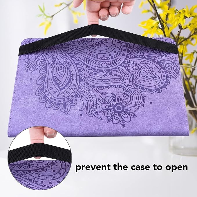 Case for Samsung Galaxy Tab A11 Plus/ A9 Plus 11 Inch PU Leather Multi-Angle Viewing Protective Cover with Card Slots - Blue