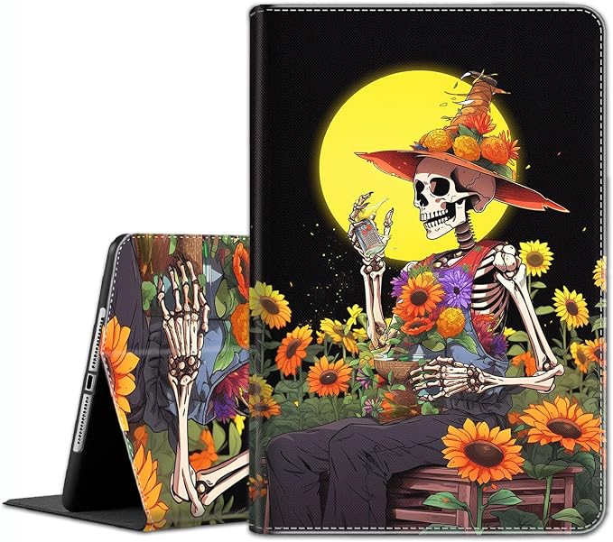 Case for iPad 10.2/10.5，iPad 9th/8th/7th Gen，for iPad 10.2 inch 2021/2020/2019/iPad Air 3rd Gen/Pro 10.5 - Slim Fit Standing Cover with Auto Sleep/Wake，Frog Playing Guitar