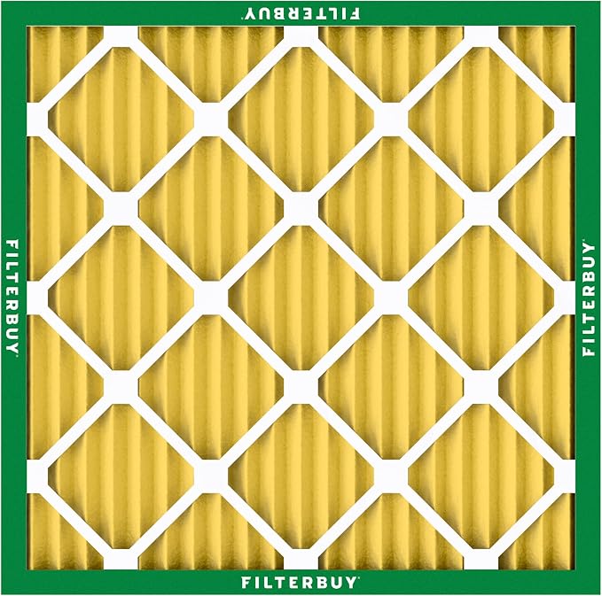 Filterbuy 17x17x1 Air Filter MERV 11 Superior Pet & Allergy Defense,