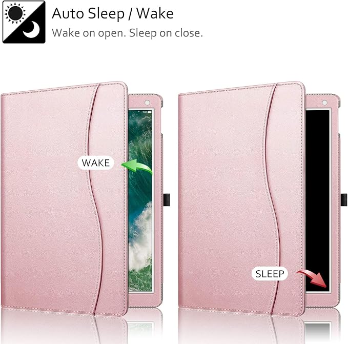 Fintie Multi-Angle Case 2017/2015 iPad Pro 12.9 inch (Old Model) 1st &amp 2nd Gen Case - [Corner Protection] Folio Stand Cover with Pencil Holder &amp Pocket Auto Wake/Sleep Blooming Hibiscus
