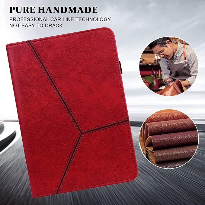 ALILANG Case for Samsung Galaxy Tab A 10.1 Inch 2019 (SM-T510/T515) with Pen Holder &amp Multiple Viewing Angles Smart PU Leather Cover for Samsung Tab A 10.1 Case 2019-Black