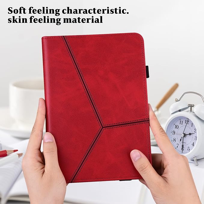 Case for Amazon Kindle Fire Max 11 Case (13th Generation 2023 Release) 11PU Leather Folio Stand Stylish Solid Color Stripe Stand Cover for Fire 11 Tablet - Black