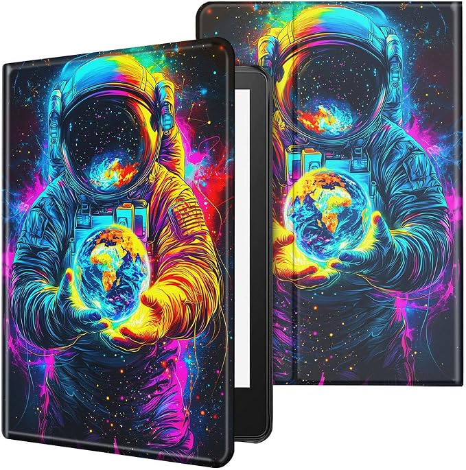 Case for All-New Kindle Paperwhite 12th Generation 7 inch 2024 &amp Kindle Colorsoft Signature Edition 2024 Lightweight Protective PU Leather Smart Stand Cover with Auto Wake Sleep - a Beautiful Gala